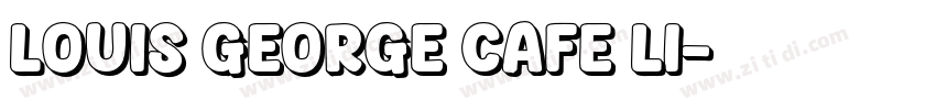 louis george cafe li字体转换